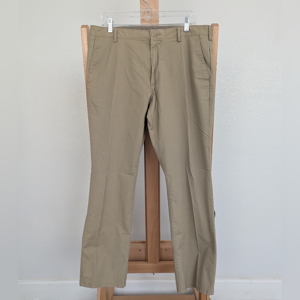 Men's Izod Advantage Performance Flat-Front Khaki Chinos